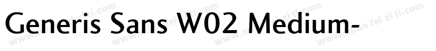 Generis Sans W02 Medium字体转换